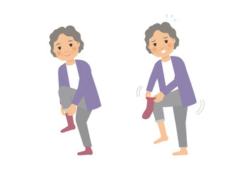 シニア靴下ふらつきロコモ健康