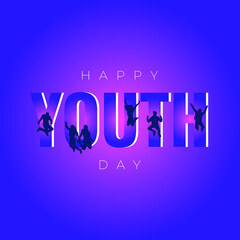World Happy Youth Day Illustration