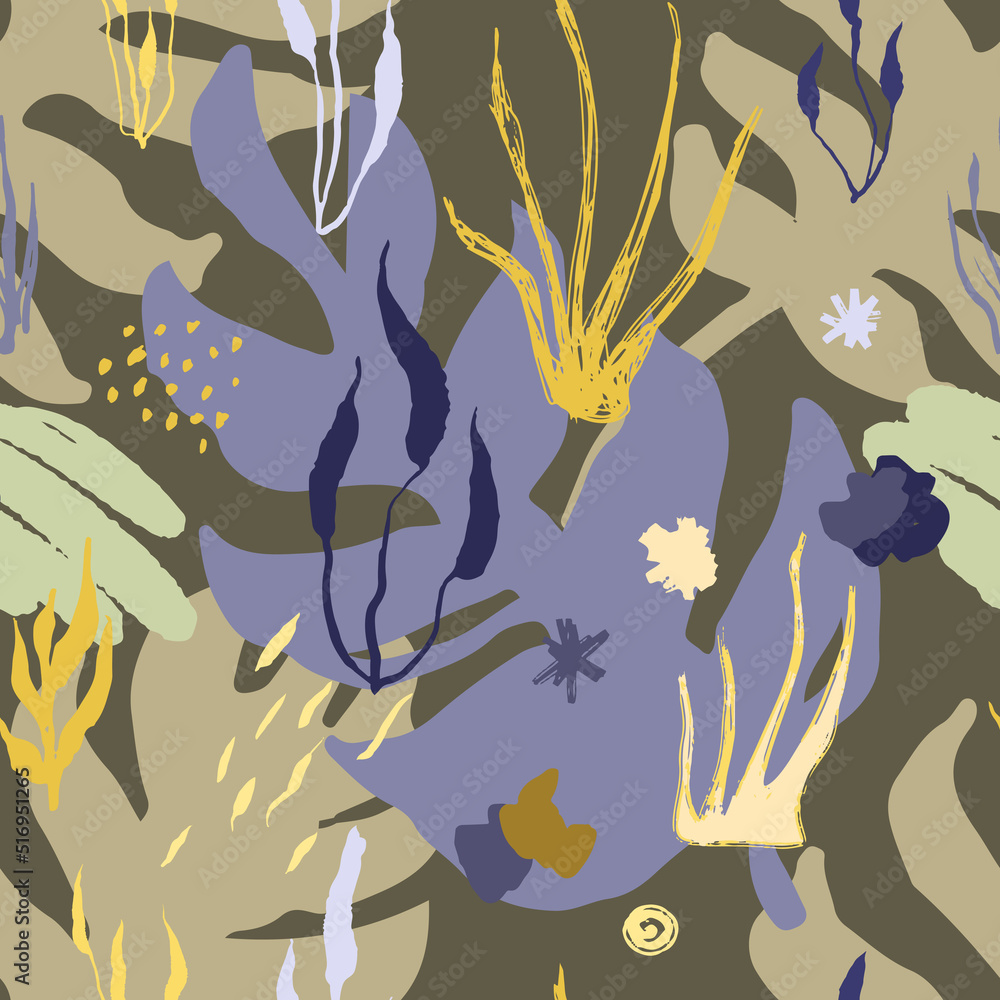Poster seamless lightweight simple pattern in flat style