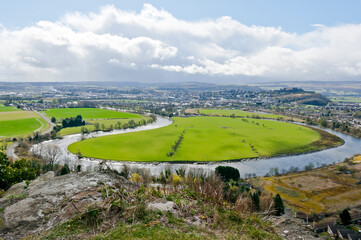 Stirling Castle from the Wallace Monument, Bridge of Allan, Scotland