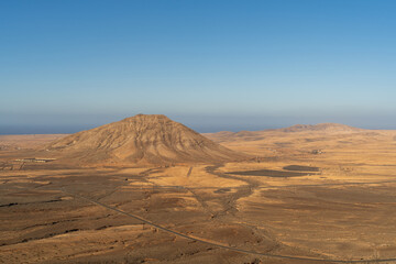 Fototapeta na wymiar Mountain on the Island of Fuerteventura