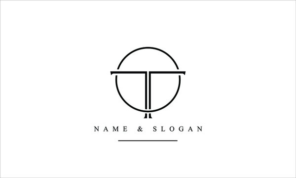 TT, T abstract letters logo monogram