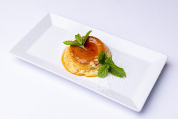 Delicious homemade dessert crema catalana