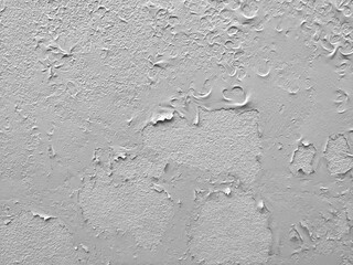 wall painted with exterior paint Aneurysm and peeling due to rain splashing for a long time