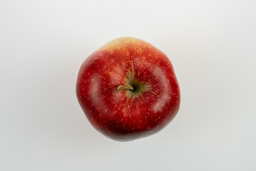 Czerwone jabłko z góry - obrazy, fototapety, plakaty