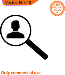 User vector icon. Profile user icon illustration. Person icon symbol. Men vector icon