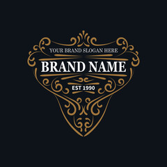 vintage logo template. retro logo template