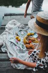 A couple on a picnic