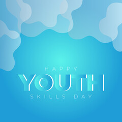  Happy Youth Skills Day Vector 