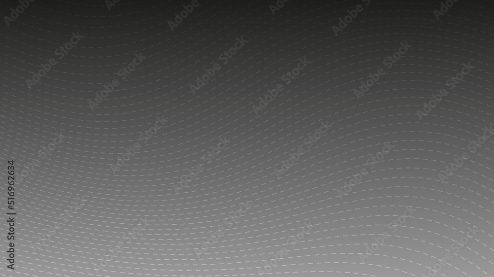 Poster outlined wavy lines on a dark gradient background. abstract modern grey white waves and outlined lin