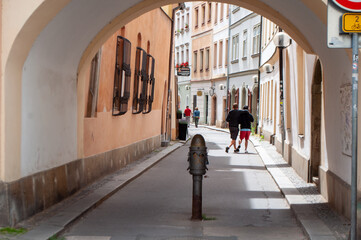 Czech Republic Pardubice june 2022: view of the old Czech town of Pardubice. old city. beautiful cityscape