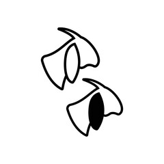 Goat Icon Vector Isolated on White Artboard 