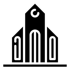 CHAPEL glyph icon,linear,outline,graphic,illustration