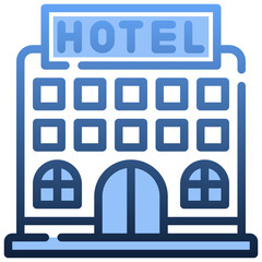 HOTEL Gradient icon,linear,outline,graphic,illustration