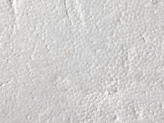 Texture of white styrofoam closeup