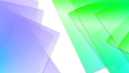 pile of gradient shape abstract green light and purple light 