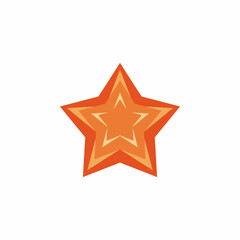 Fototapeta premium red growing star logo design