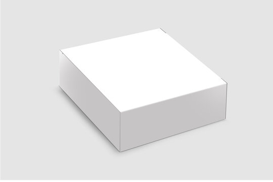 White box. Mock up white cardboard package box. White realistic box mockup for packaging. packaging boxes isolated on white background. Vector illustration