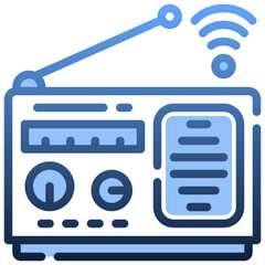 RADIO Gradient icon,linear,outline,graphic,illustration