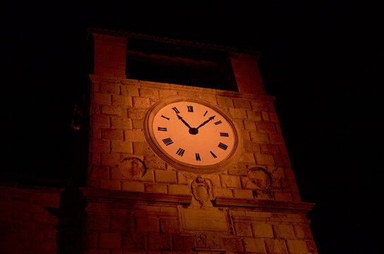 Clock-tower in the night