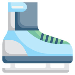 ICE SKATING flat icon,linear,outline,graphic,illustration