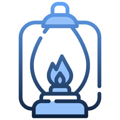 FIRE LAMP Gradient icon,linear,outline,graphic,illustration