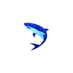 Shark vector art, shark icon logo design