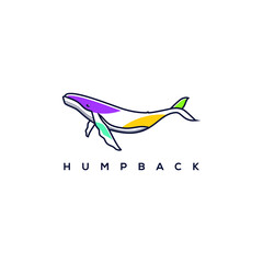Humpback Whale vector design, humpback logo