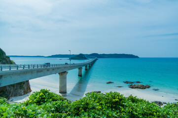 Obraz premium 角島大橋