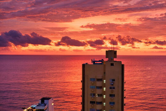 sunset on the beach