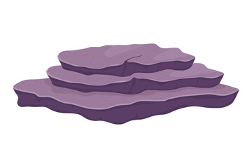 coral reef purple stones