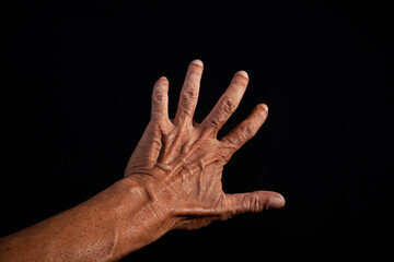 Obraz na płótnie Canvas the surface of the hand