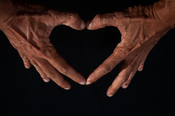 Obraz premium the surface of the hand