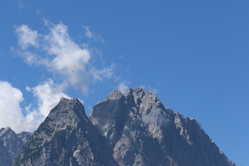peak of alps in Garmisch bavaria Germany