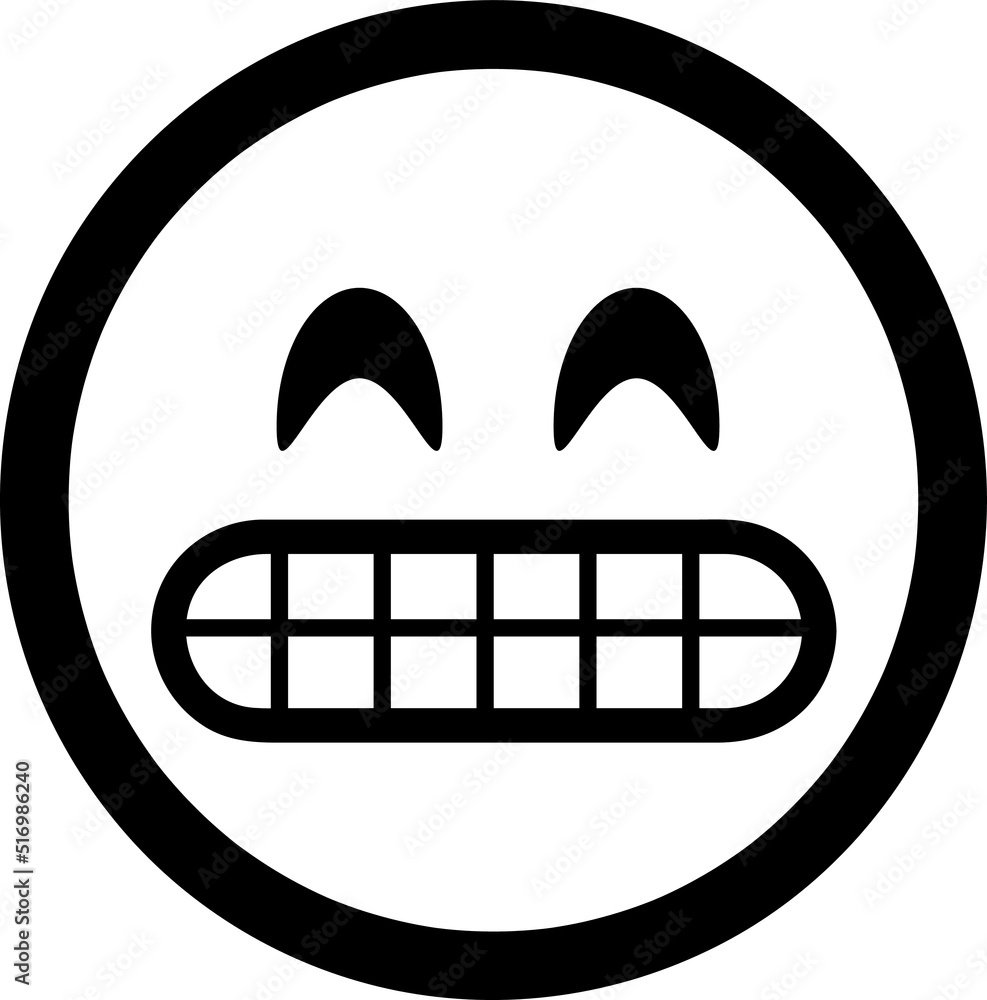 Poster smile icon vector. Linear style sign for mobile concept and web design 1.eps