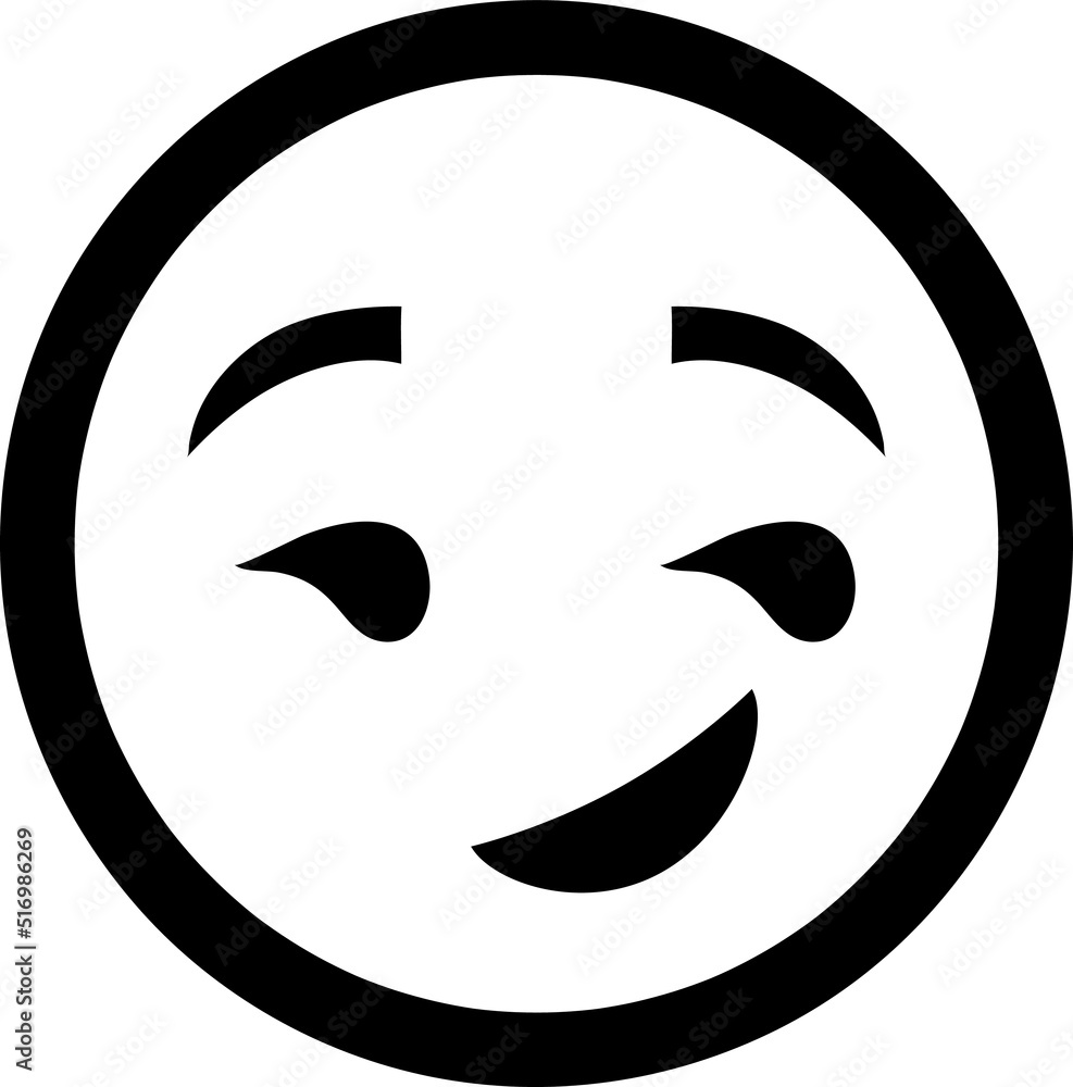 Poster smile icon vector. Linear style sign for mobile concept and web design..eps