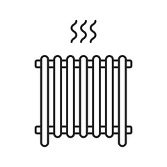 House heater vector image on white background.