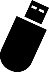 USB flash drive icon vector illustration on white background..eps