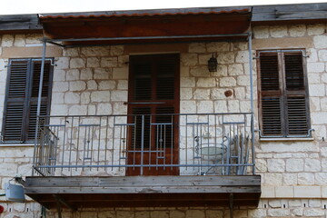 Small balcony on the front of the building