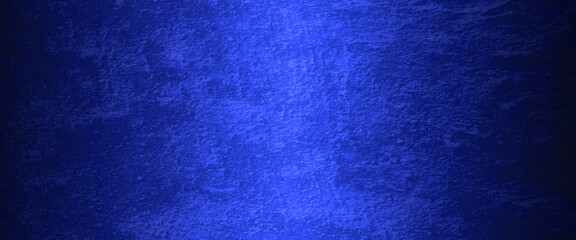 Blue abstract lava stone texture background, dark blue rough grainy stone or concrete wall texture background, Blue background with faint texture and bright center and black vignette border.