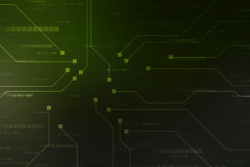 Abstract futuristic circuit board Illustration, Circuit board with various technology elements. Circuit board pattern for digital abstract technology background