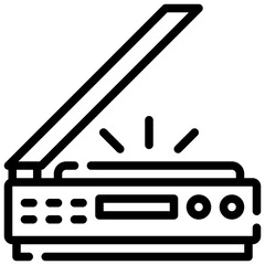 SCANNER line icon,linear,outline,graphic,illustration