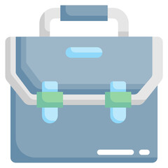 BRIEFACASE flat icon,linear,outline,graphic,illustration