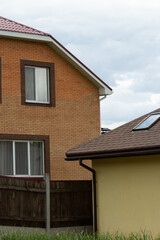 wall, fence, house, near, neighbors,