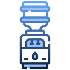 WATER DISPENSER Gradient icon,linear,outline,graphic,illustration