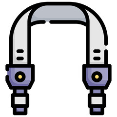 CAMERA STRAP filled outline icon,linear,outline,graphic,illustration