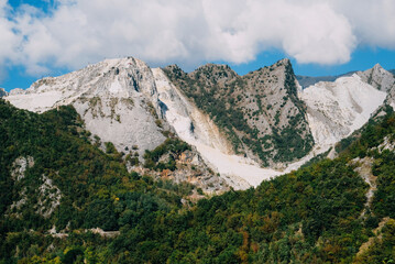Marble quarry in Carrara, in Tuscany region, Italy. Famous industry location and place of interest....