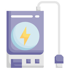 BATTERY flat icon,linear,outline,graphic,illustration