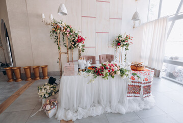 flowers in a vase on the table