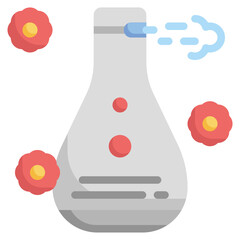 AIR FRESHENER flat icon,linear,outline,graphic,illustration